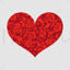 Rose heart shape png