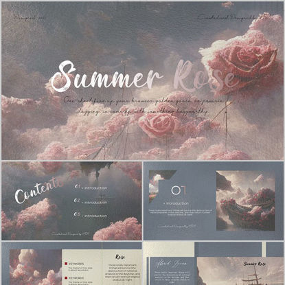 Rose Theme PowerPoint Template