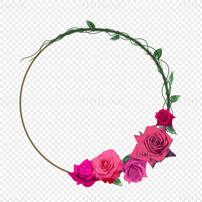 Rose wreath png
