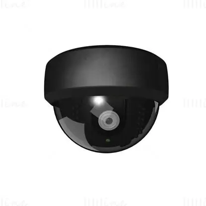 Round Security Camera 3d model