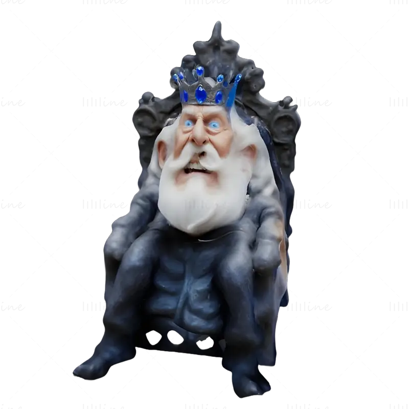 Royal Majesty King Figurine 3D Print Model Collection