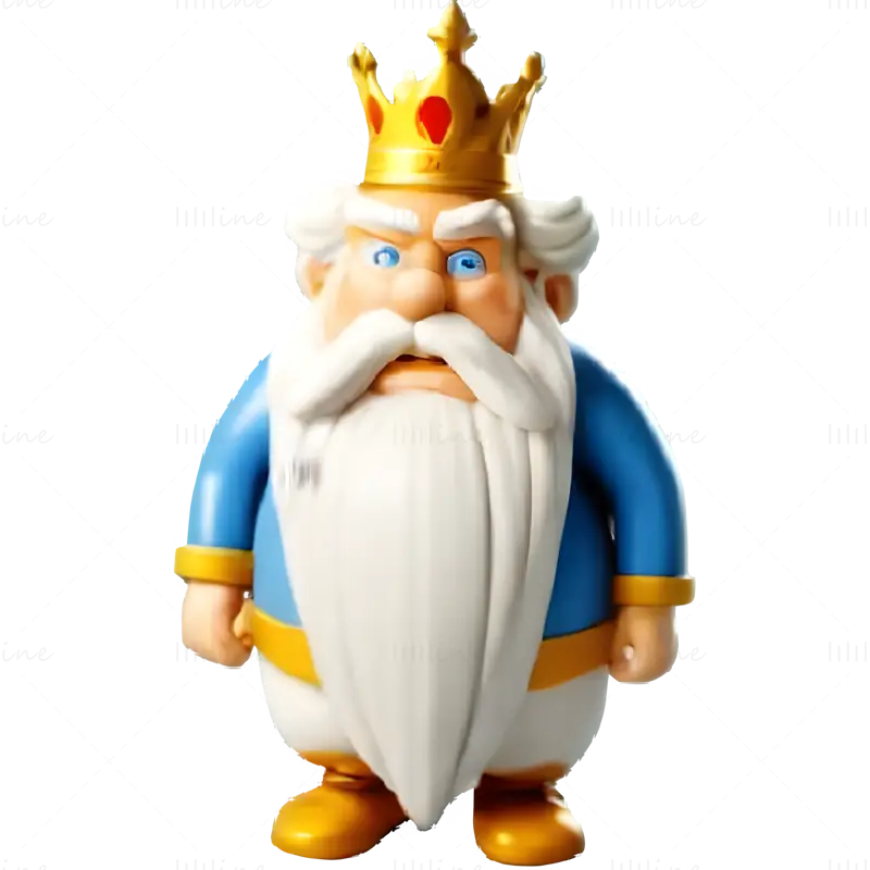 Royal Majesty King Figurine 3D Print Model Collection