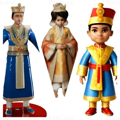 Royal Palace Collection - Young Prince Figurines 3D Print Model