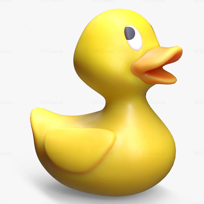 Rubber Stylized Duck 3D Model