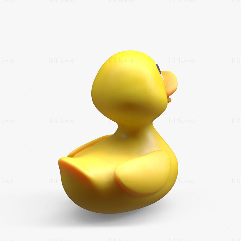 Gumový stylizovaný 3D model kachny