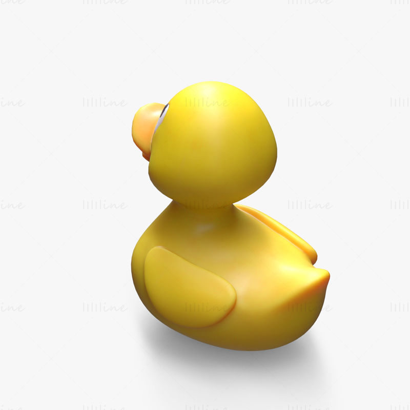 Rubber Stylized Duck 3D Model