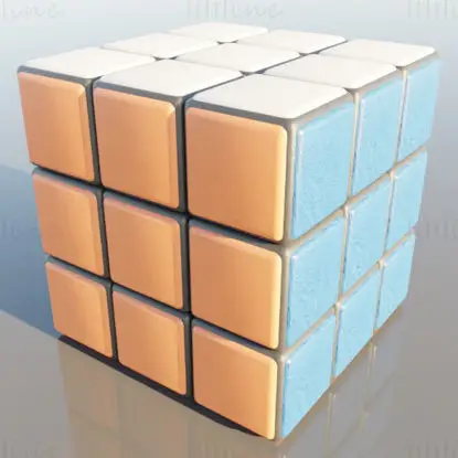 Rubik Cube 3D Model