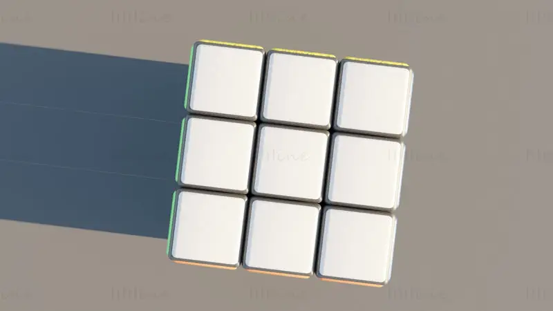 Rubik Cube 3D Model