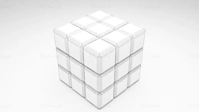 Rubik Cube 3D Model