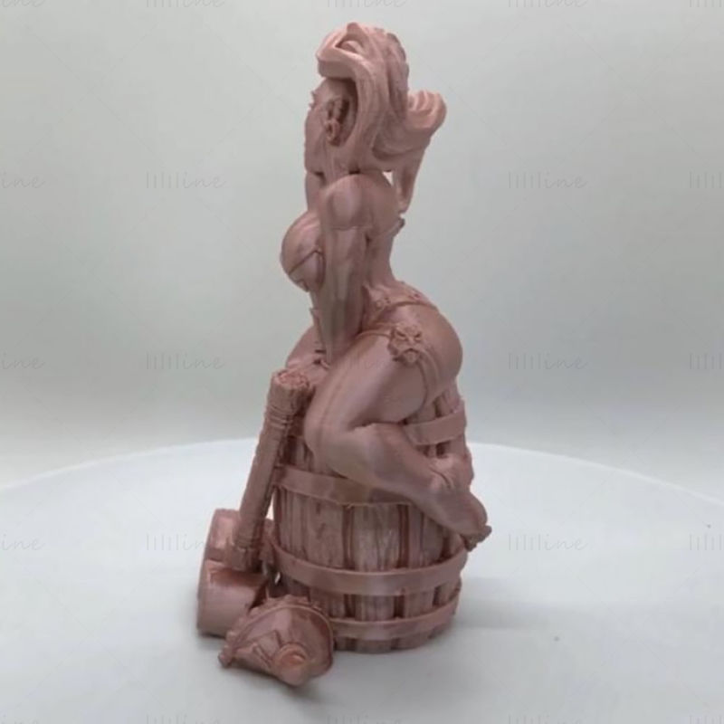 Runa - 矮人美女3D打印模型STL