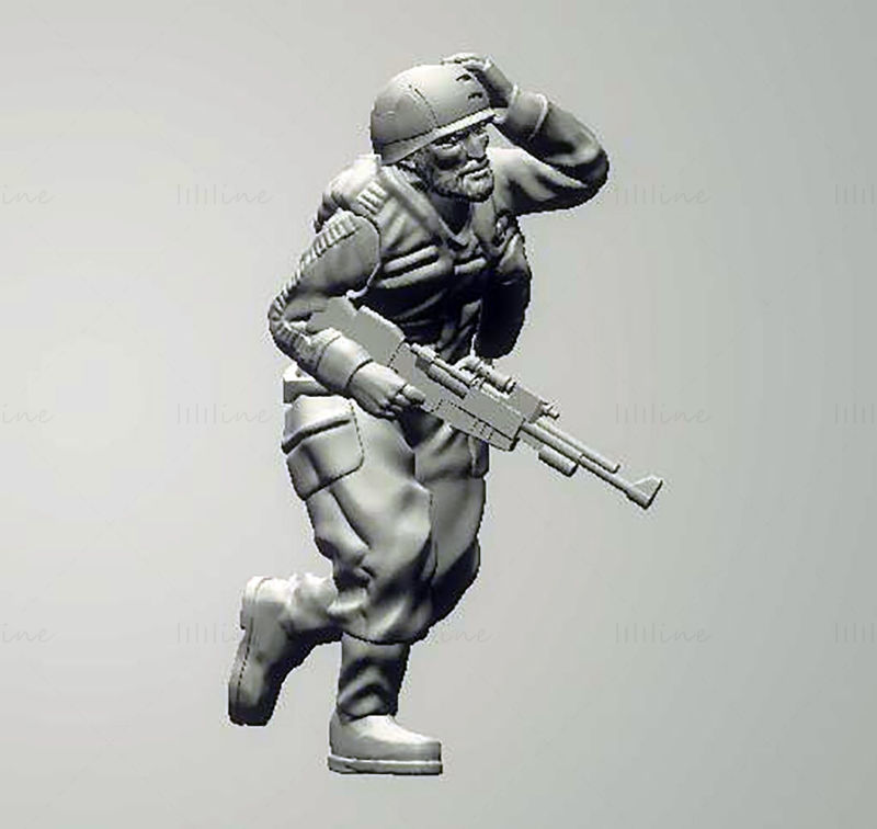 Modelo de impresión 3D de Running Trooper STL