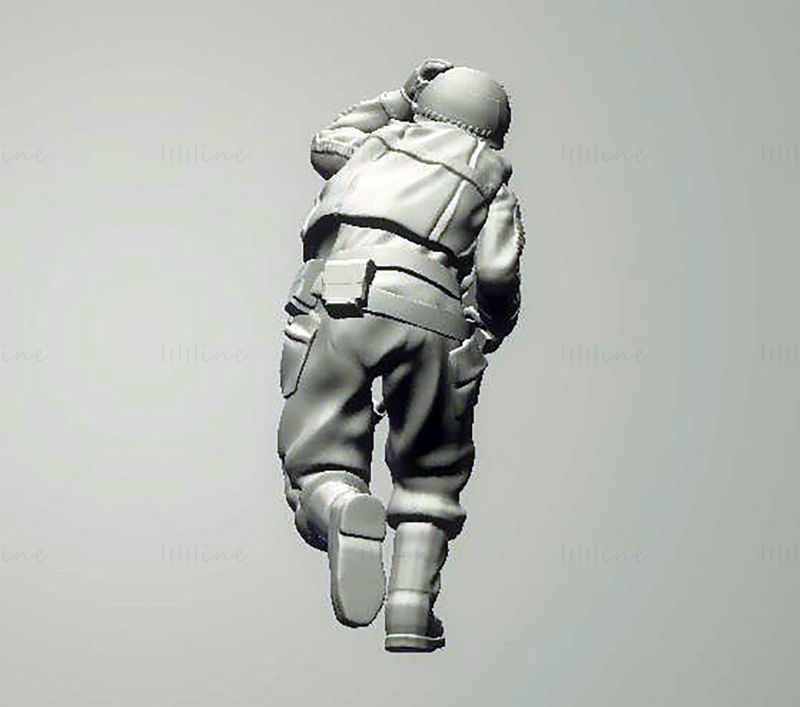 Modelo de impresión 3D de Running Trooper STL