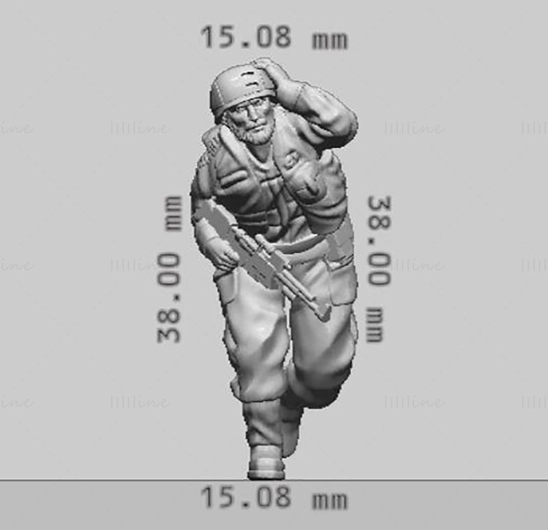 Running Trooper 3D-printmodel STL