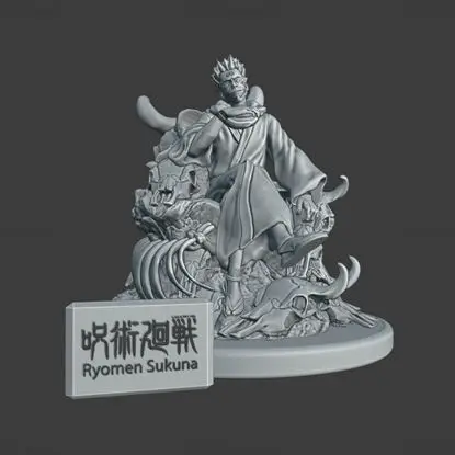 両面宿儺 - 呪術廻戦 3D プリント STL モデル