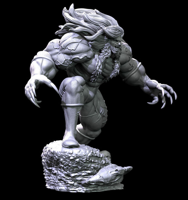 Sabretooth Statues Model 3D Gata de imprimat