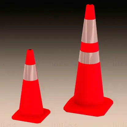 Safety Traffic Cone 3D Printing Model STL