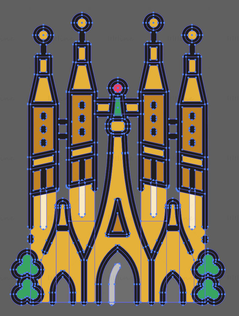 Ilustración de vector de Sagrada Familia