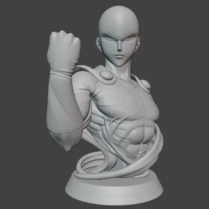 Busto de Saitama Modelo de impresión 3D STL