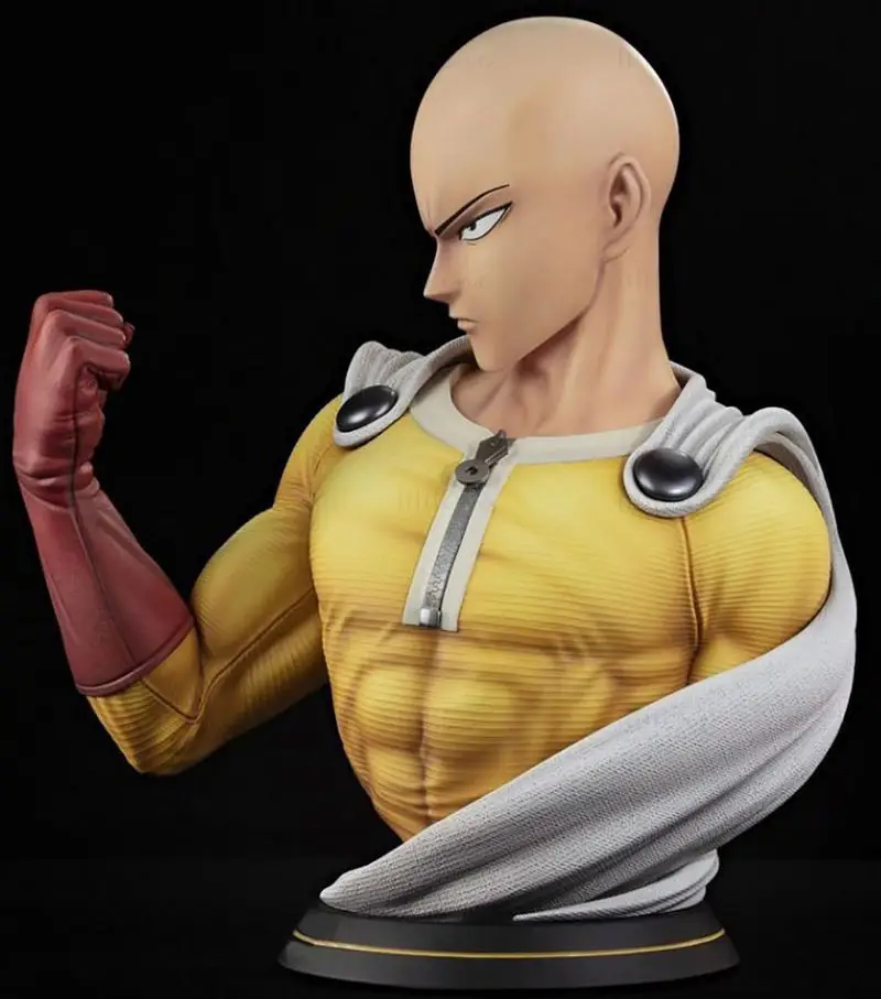 Modelo de impressão 3D do busto de Saitama STL