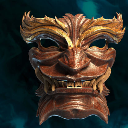 Masque de samouraï modèle d'impression 3D