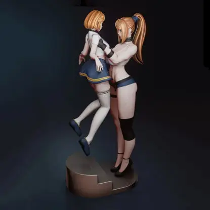 Samus Aran e Zelda Figure modello di stampa 3D STL