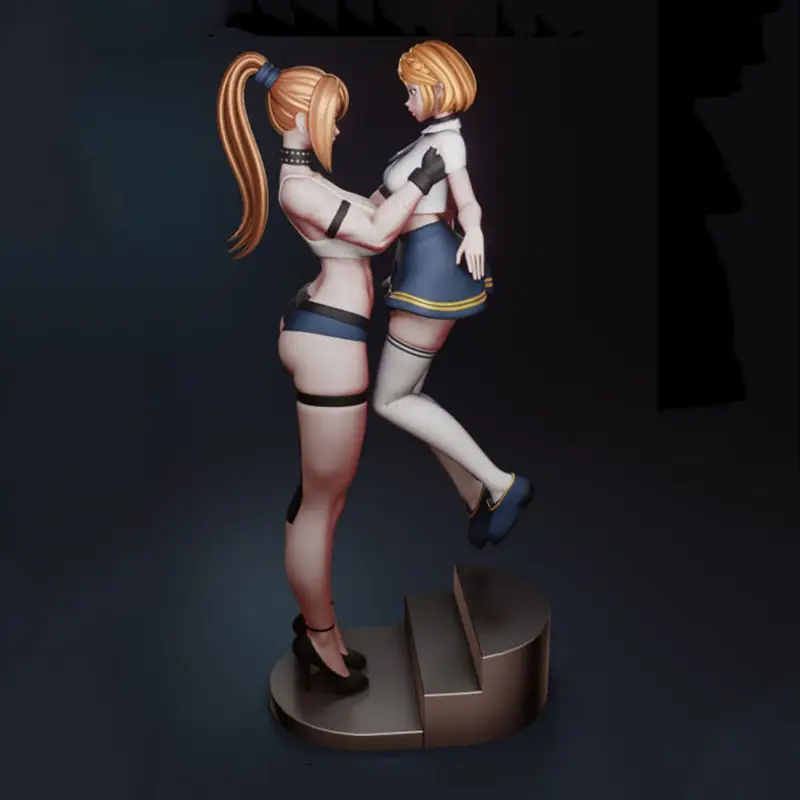 Samus Aran und Zelda Figuren 3D-Druckmodell STL