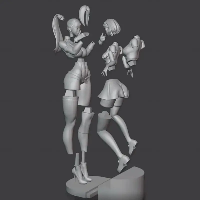 サムス・アランとゼルダのフィギュア 3D プリントモデル STL