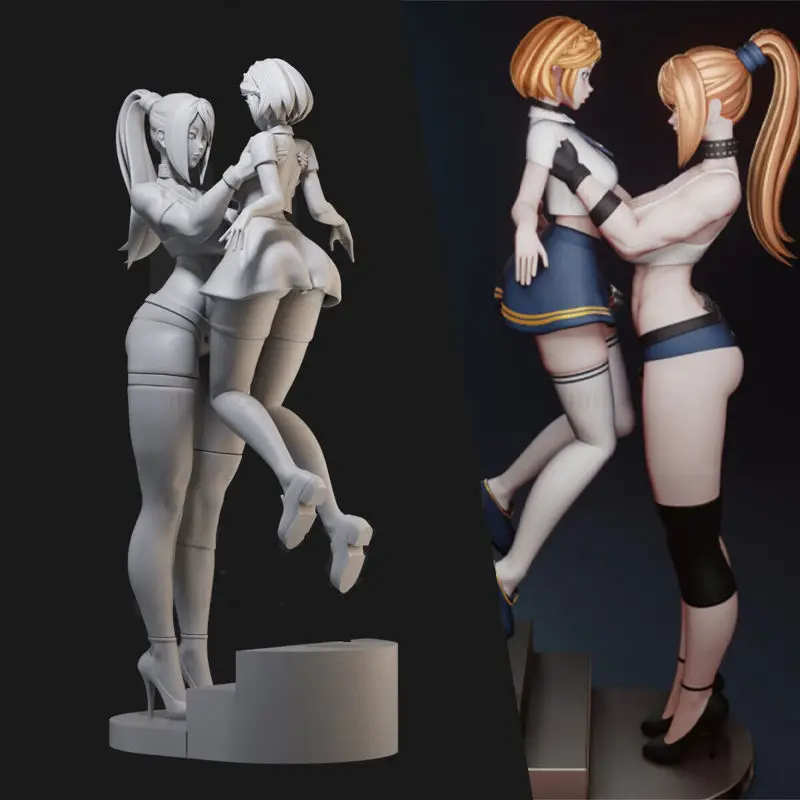 Samus Aran en Zelda cijfers 3D-printmodel STL