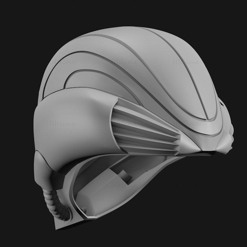 Samus Aran Helm 3D-Druckmodell STL