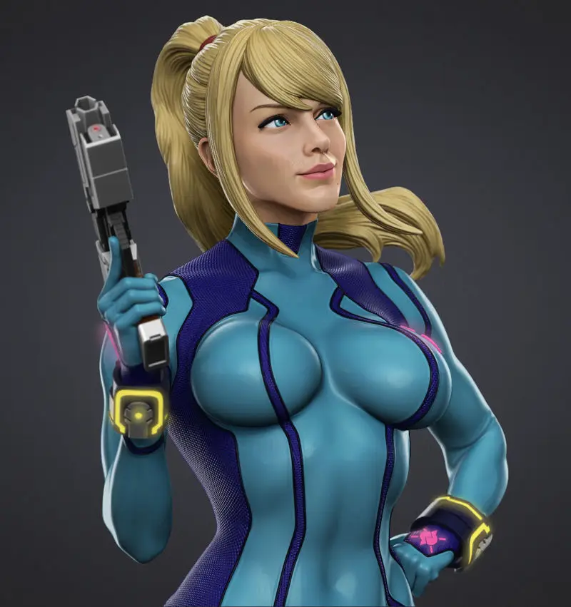 Samus Zero Suit 3D Print Model STL Files
