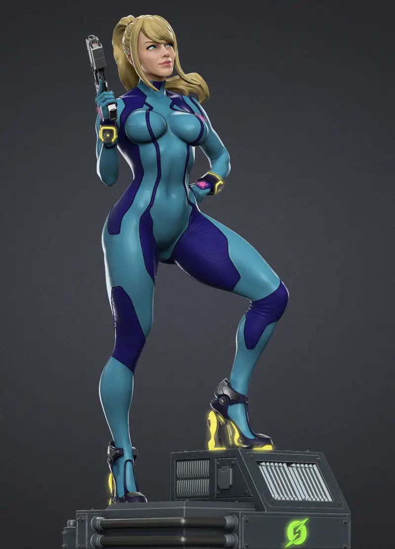 Samus Zero Suit 3D Print Model STL Files