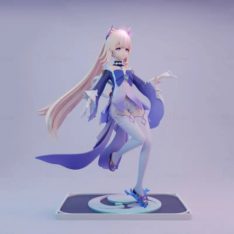 Sangonomiya Kokomi Genshin Impacto Figuras Modelo de impresión 3D STL