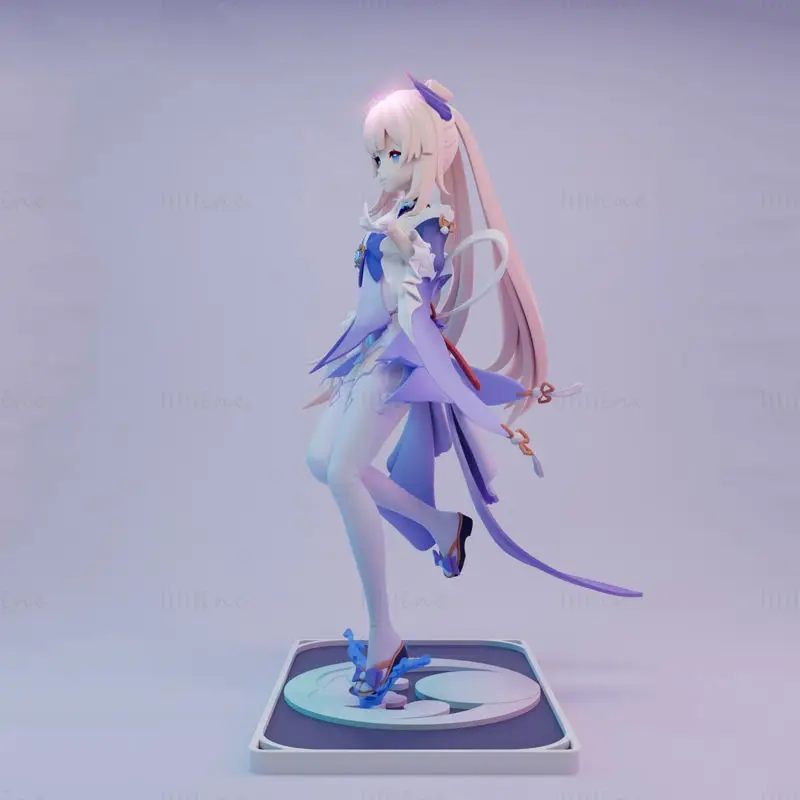 Sangonomiya Kokomi Genshin Impact Figures 3D Printing Model STL