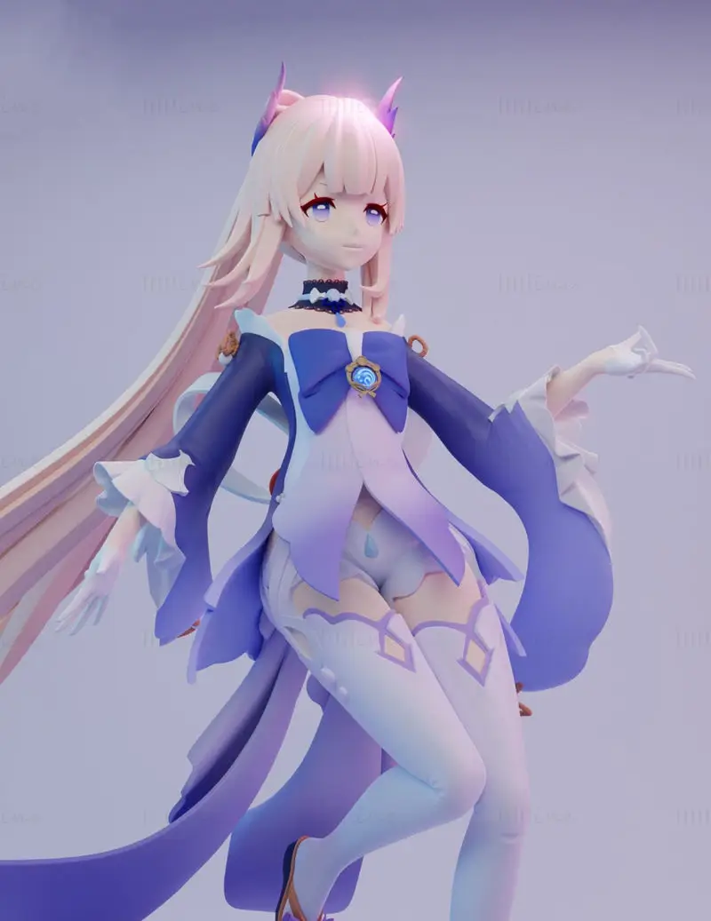 珊瑚宮心海 原神インパクトフィギュア 3D プリントモデル STL