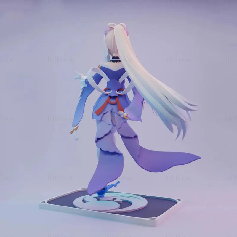 Sangonomiya Kokomi Genshin Impacto Figuras Modelo de impresión 3D STL