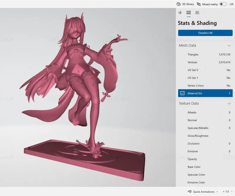 Sangonomiya Kokomi Genshin Impact Figuras Modelo de Impressão 3D STL