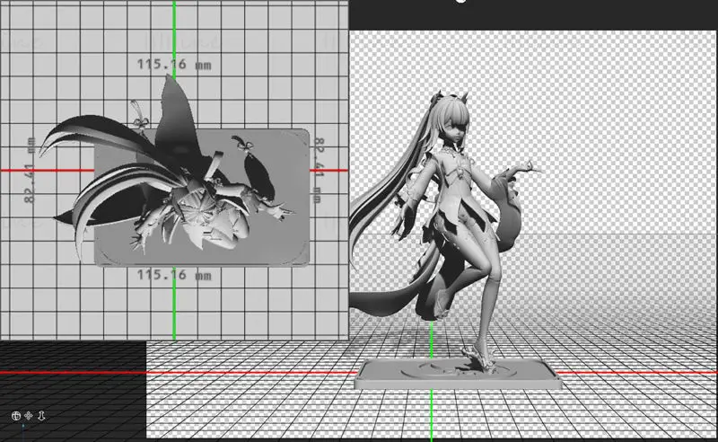 Sangonomiya Kokomi Genshin Impact Figures 3D Printing Model STL