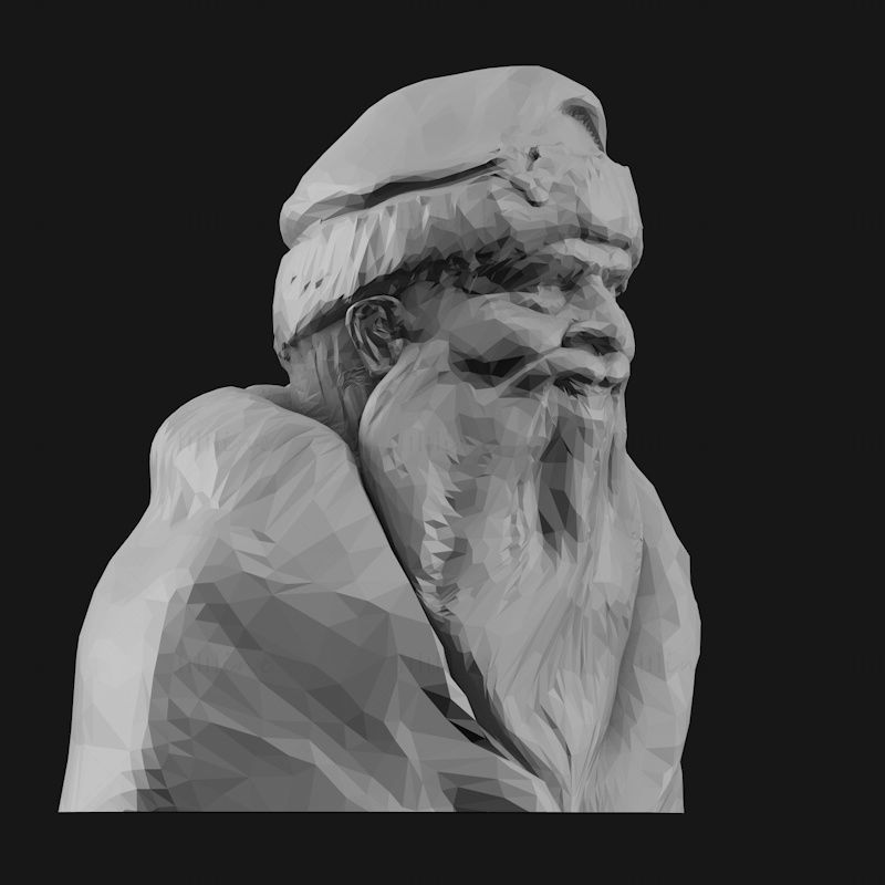 Santa Claus bust 3d printing model