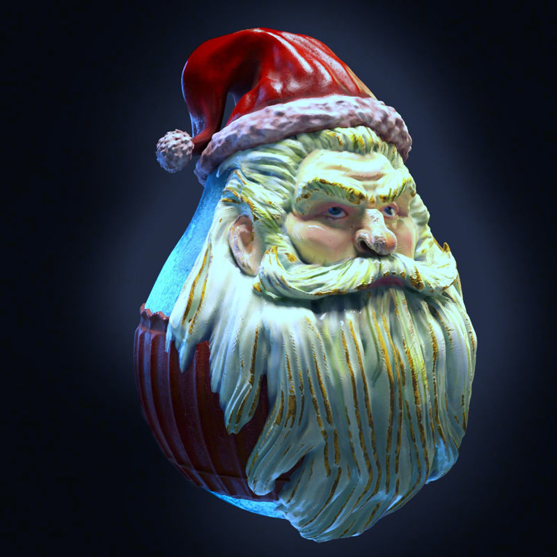 Santa Claus Christmas ball 3d model
