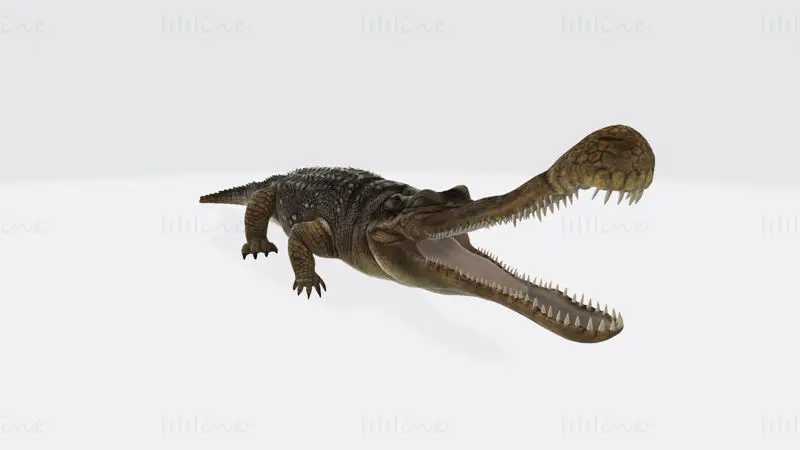 Sarcosuchus 3D Print Model