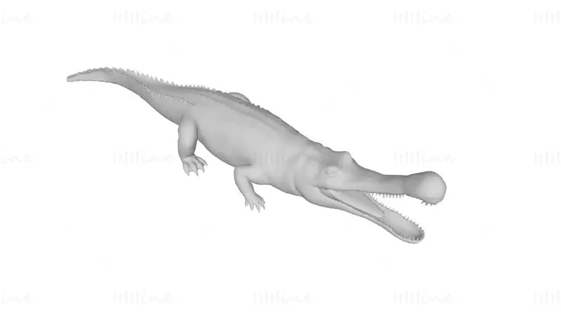 Sarcosuchus 3D-utskriftsmodell