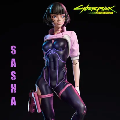 STL датотеке 3Д модела за штампање игре Sasha Cyberpunk Edgerunners