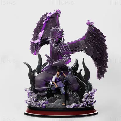 Sasuke und Susanoo 3D-Druckmodell STL