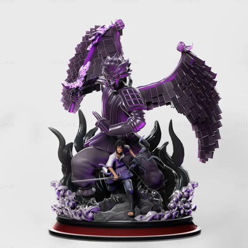 Sasuke e Susanoo Modelo de impressão 3D STL