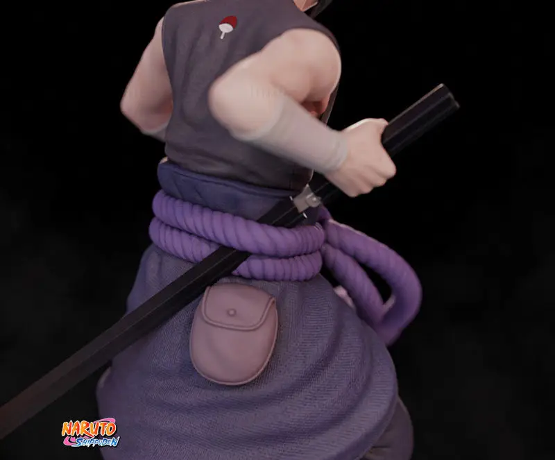 Sasuke Uchiha from battle with Itachi and Chibi 3D Printing Model STL