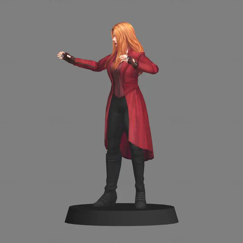 Scarlet Witch 3D-s modell nyomtatásra készen