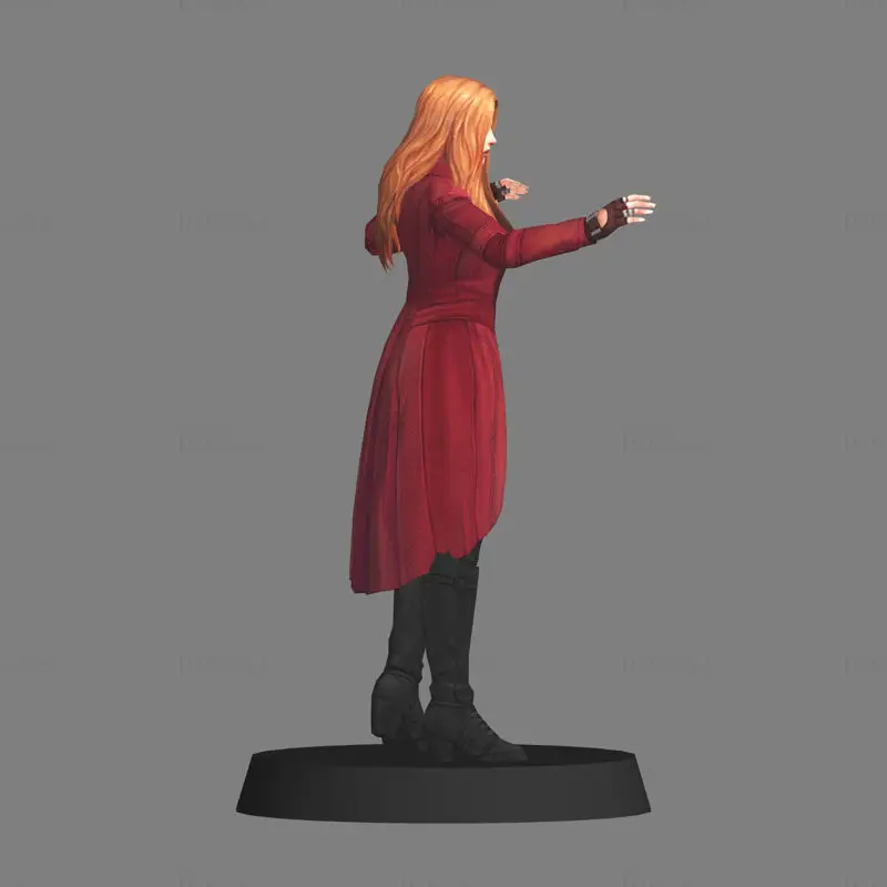 Scarlet Witch 3D-modell klar til utskrift