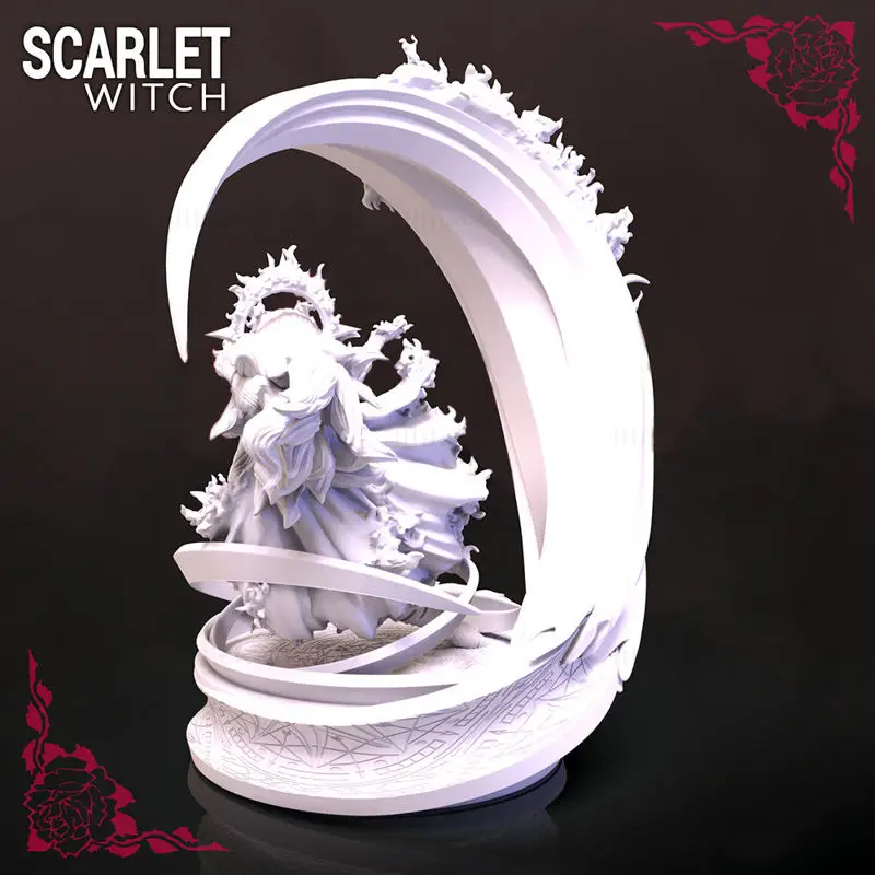 Scarlet Witch Ganzkörper-3D-Druckmodell STL