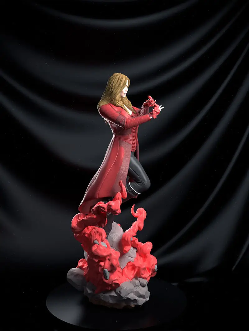 Scarlet Witch Statue 3D Printing Model STL