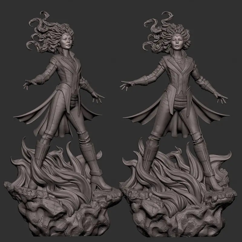 Scarlet Witch STL 3D-modell klar til utskrift